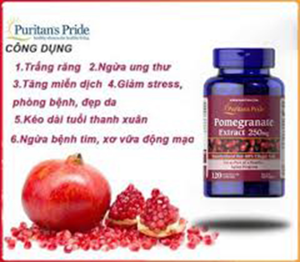 Tinh chất lựu POMEGRANATE 120 VIÊN HỘP