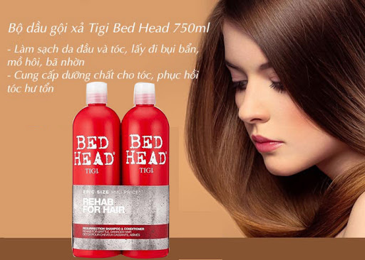 Bộ Dầu Gội Và Xả Tigi Bead Head 750ml Dưỡng Tóc Khô,Xơ Rối, Hư Tổn