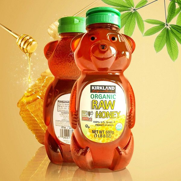 Mật Ong Honey Bear Kirkland Hữu Cơ tinh khiết nguyên chất 680g