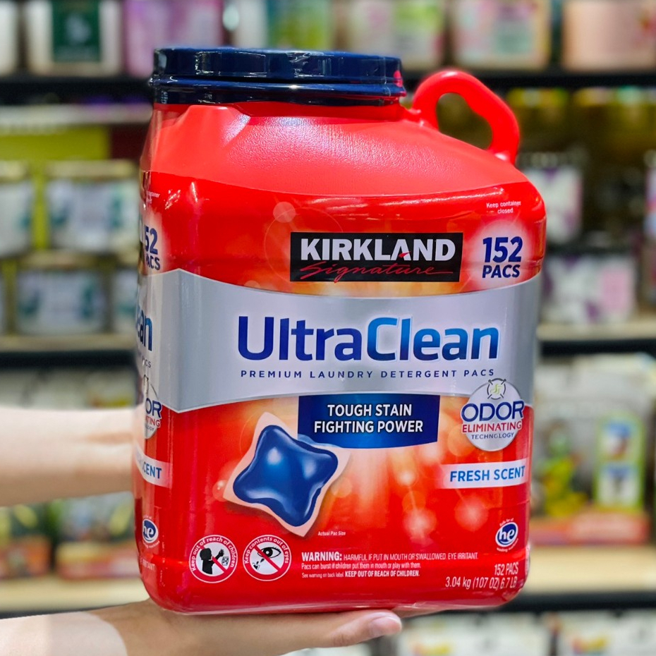 Viên Giặt Ultra Clean Kirkland 152 Viên 3.04kg