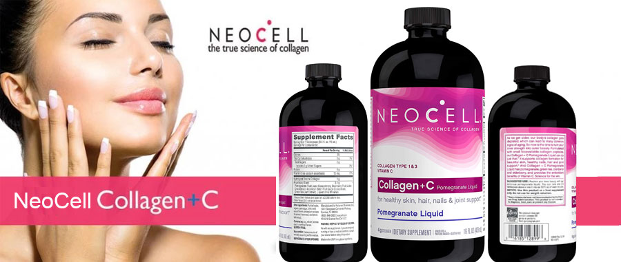 (Mẫu mới) Nước Neocell Collagen +C chai nhựa