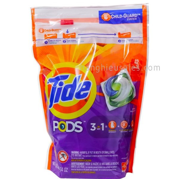 Viên giặt Tide Pods 3 in 1 42 viên