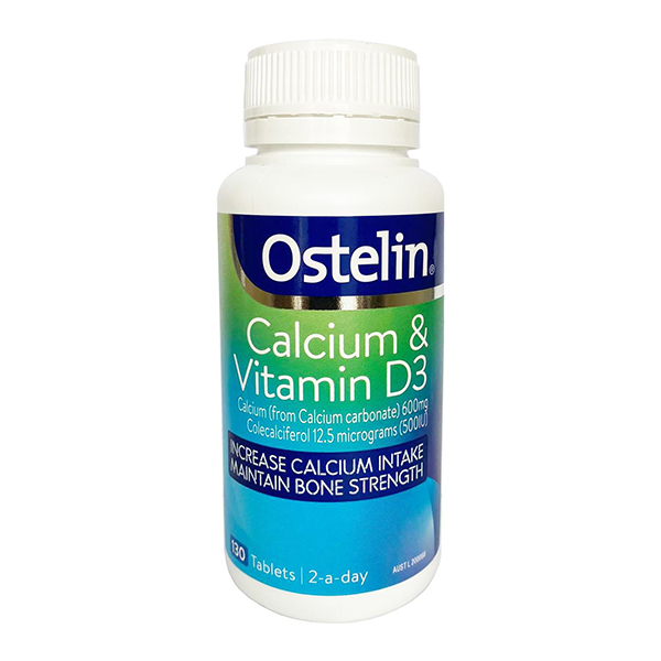 Viên uống Ostelin Calcium & Vitamin D3 Bổ Sung Phòng Chống Loãng Xương 130 viên