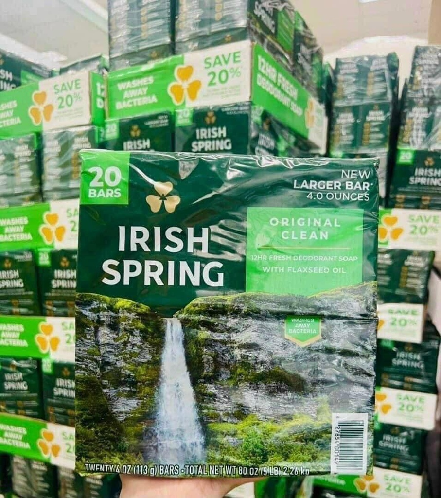 10 cục xà bông diệt khuẩn Irish Spring