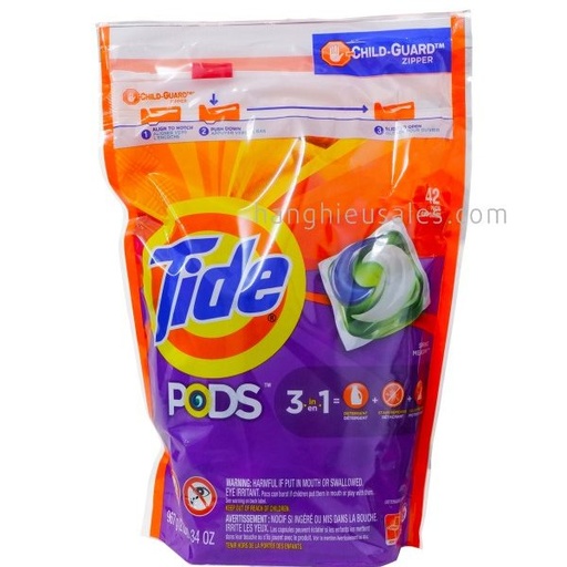 [037000369646 TID] Viên giặt Tide Pods 3 in 1 42 viên