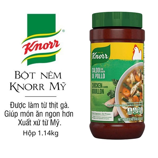 [048001012523] Bột nêm Knorr Gà Flavor Bouillon