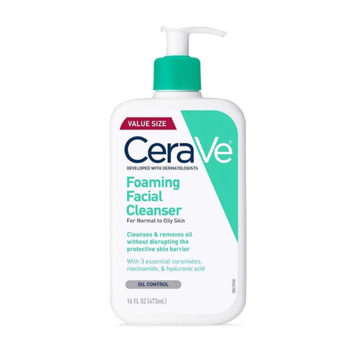 [3606000537750] Sữa Rửa Mặt Cerave Foaming Facial Cleanser 473ml