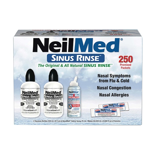 Bộ Muối Rửa Mũi Neilmed Sinus Rinse - Mỹ (Muối Sinh Lý) 250 gói