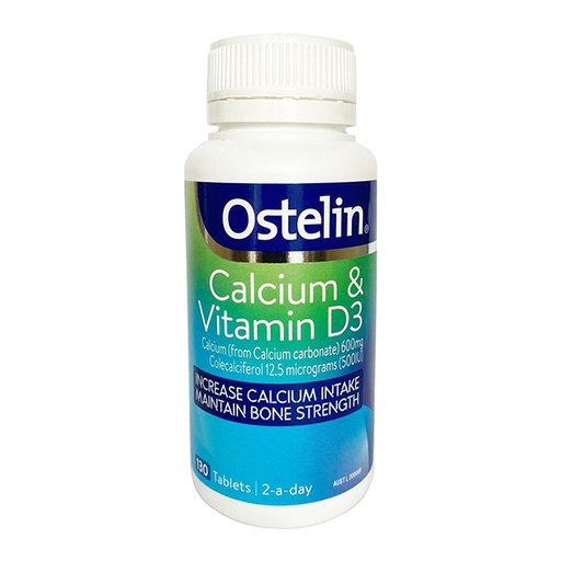 Viên uống Ostelin Calcium & Vitamin D3 Bổ Sung Phòng Chống Loãng Xương 130 viên